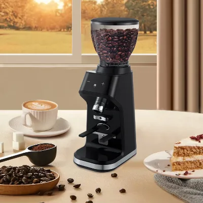 30 Degree Adjustable Automatic Household 40mm Stainless Steel Anti-static Conical Burr Coffee Grinder for Home Coffee Grinder