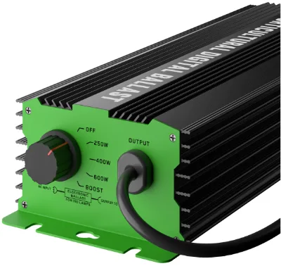 16-Year HPS Electronic Ballast Kit with Lamps and Reflector 600W for Bloom PWM Port 0-10V Control