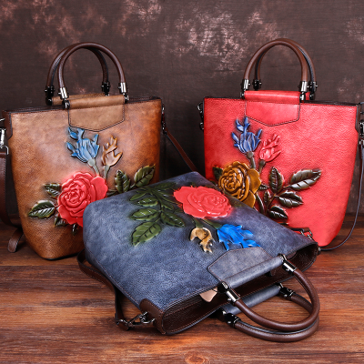 2019 Leather Handbags Fashion Niche Design Swings Handbags