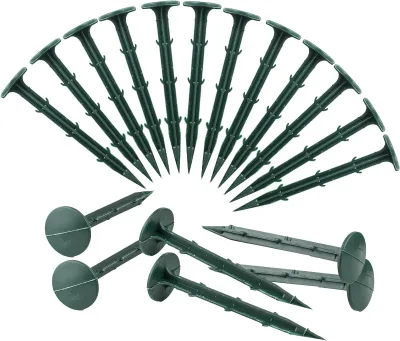 Rustproof Plastic Yard Pegs Rod Nail Multi Sizes for Home Use for Fixing Weed Mat Tents Garden Pegs Anchors