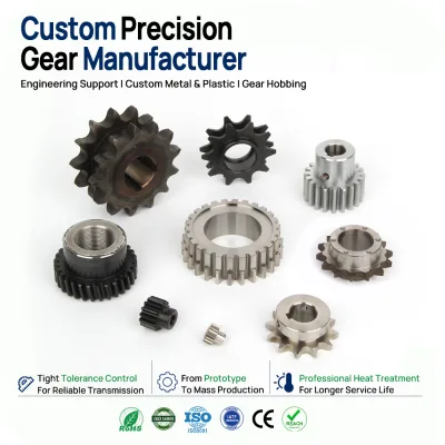 Carburized Alloy Steel Tractor Drive Spur Gear, Custom Ratio Heavy Duty Straight Tooth Pinion Set for Agricultural