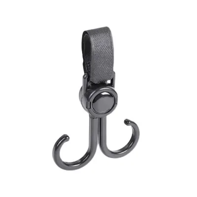 Bike 360 Rotating Stroller Hook SStroller Clips 2 Pack Durable and Convenient for Mommy Perfect Stroller Accessories