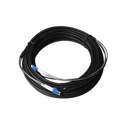 2-core Field Armored Optical Fiber Outdoor Armored Communication Optical Cable Flame Retardant LC Fiber Optic Patch Cord Tensile