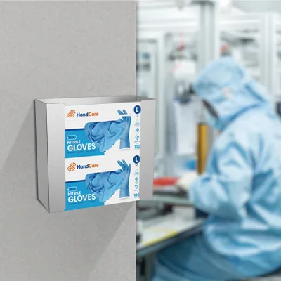 Professional Wall Mounted Double Glove Dispenser for Cleanroom & Lab