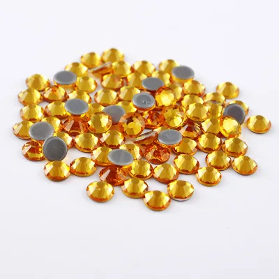 Wholesale SS4 SS6 SS8 SS10 Hot Fix Rhinestones , DIY Ornaments Crystal Stones Rhinestone Transfer Hot-fix