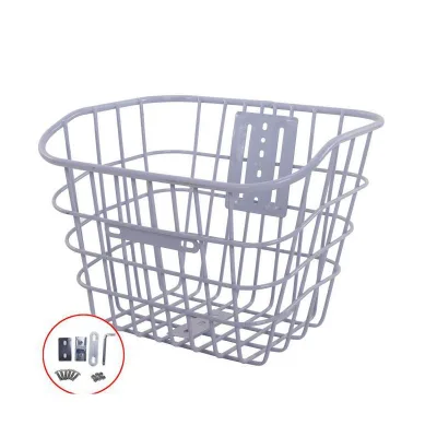 Bicycle Basket Steel Tube Electric Vehicle Large and Small Basket