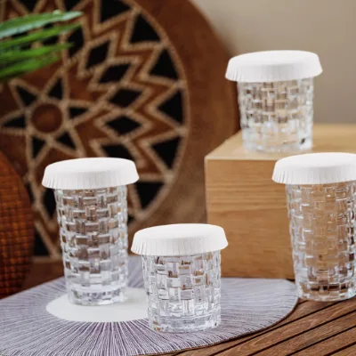 Hot Cup Lids for Home Kitchen Cafe Parties Wedding Hotel Bars (Without Hole)