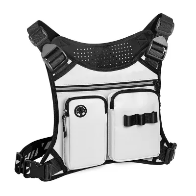 Custom Men Waterproof Outdoor Sports Utility Chest Pack Bag for Workouts Running Fishing Cycling Hiking