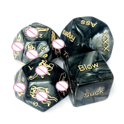 Sex Dice Games Romantic Sex Positions Role Playing Dice for Couples Adult Humour Dice Toys Glow in the Dark with 4pcs