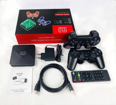G5 GameBox TV Retro 4K HD Output Video Game Console Supports NES FC SNES MD Games with Wireless Gamepad US/UK/EU/AU Plug