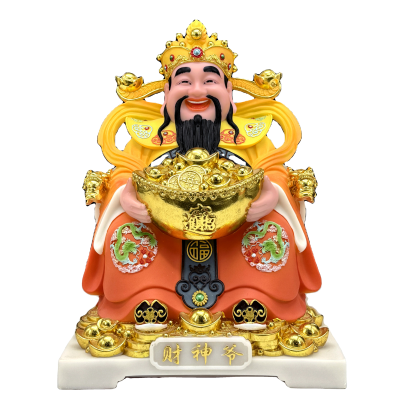 Feng Shui Cai Shen Statue Caishen Wencaishen God of Fortune God of Wealth Zhao Cai Feng Shui Decor Feng Shui Gift Chinese New