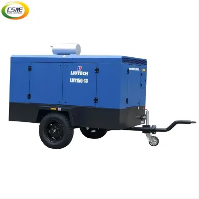 Liutech New High Pressure Heavy-Duty Diesel Engine Air Compressor Water Well Drilling Pump 405KW Power 1 Year Warranty 18 M/min