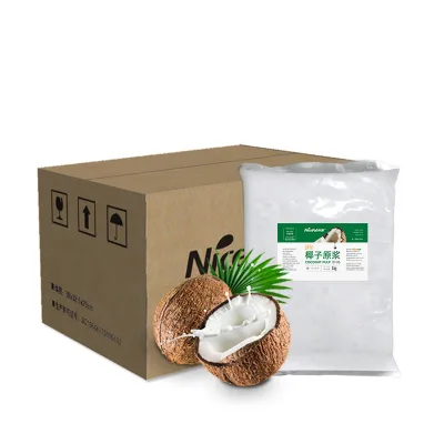 Natural Quick Frozen Coconut Juice Milk for Cold Bottle Drink Ice Cream Jam Confectionery From BRC Kosher Certificate Factory