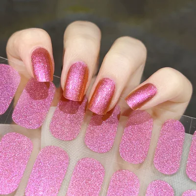 Fashion Nail Polish Nail Strips Sticker Self Adhesive Manicure Decoracion Curing Nail Stickers