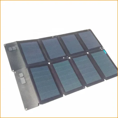 Foldable Lightweight Solar Panel Backpack Charge for Dual USB Battery Power Banks