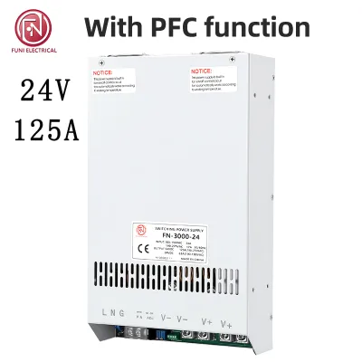 With PFC High-power Power Supply, It Can Be Externally Controlled with a Power of 3000W at 24V and 125A.