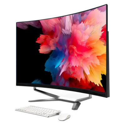 Newest Curved Flat LCD All-in-One PC Intel Core I3/i5/i7 Optional Touch Screen DDR3 SSD Business Use Computer