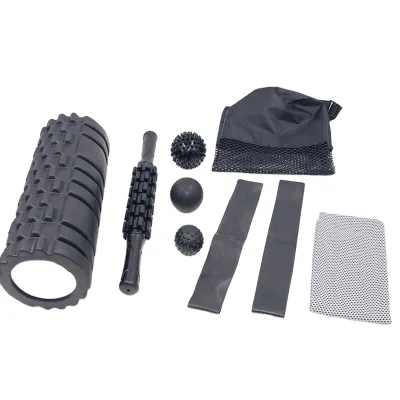 Classic EVA Material Yoga Pillar Massage Bar Fascia Ball Set Hollow Foam Shaft Pilates Set