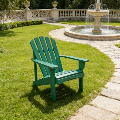 High Quality Waterproof Outdoor Garden Plastic Adirondack Chair Kits Folding Swimming Pool Lounge HDPE Furniture
