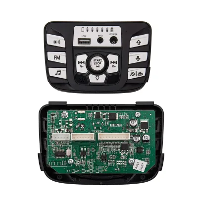 12V Children's Electric Car Multifunctional PCB Black White Center Panel Plastic Control Entertainment