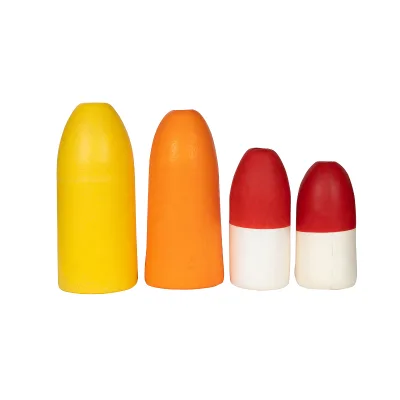 GENGHAI Factory Wholesale PVC Durable Yellow Hard Tail Stream Use Crab Fishing Trap Floats Buoy Crab Pot Markers Fishing Float