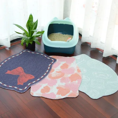 Waterproof Washable PVC Non-Toxic Sustainable Cat Litter Mat + Prevents Messy Floors Hot Sell Kitty Litter Pad Trapping Mat