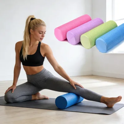 HSM Premium Custom Printing High Density OEM Small Dot Foam Roller Sets Yoga Exercise Foam Roller Massager Gym Roller