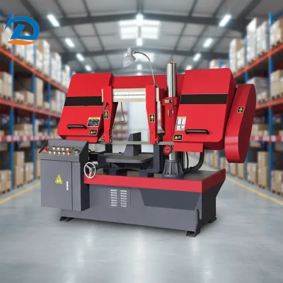 YI SUNDA Industrial Metal Band Saw Machine Manual Motor Adjustable Speed 3KW 300mm Precision Straight Angle Cuts Steel Aluminum