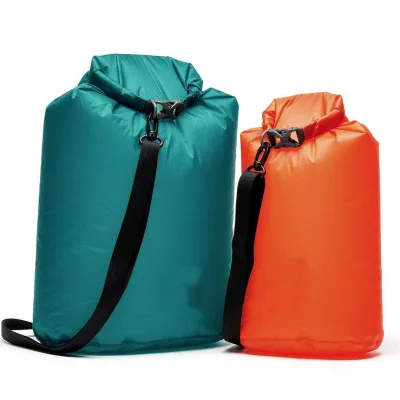 Wholesale Outdoor Lightweight Polyester Nylon Hiking Drybag ultra Light Collapsible Waterproof Roll Top Ripstop Dry Drifting Bag