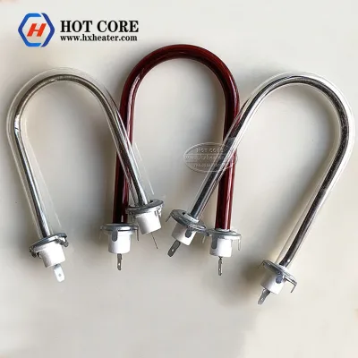U-Shaped Infrared Heater Lamp Carbon Halogen Heating Tube Ruby Dried Quartz for Dryer or Equipment