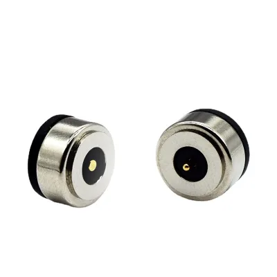 Factory for Smart Water Bottle Magnetic Charging Head 10mm 5V2A Rated Current PCB Application 2 Pin Round Magnetic Connector