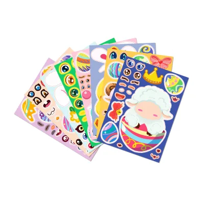 Biodegradable Custom Environmental Friendly Cartoon Adhesive clear A4 Oil and Water Resistant Adhesive Label Sticker