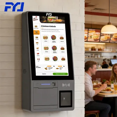 Smart FYJ F3-K1A Touch Screen Self Service Terminal QR Code Scanner NFC Card Reader Shopping Mall Wall Mounted Pos Machine