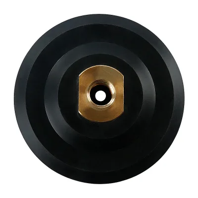 Polishing Pad 90 Durometer Rubber Circular 4" Black