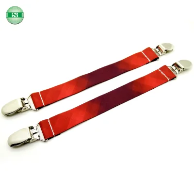 AOP Elastic Wrist Straps With Clips for Gloves Colorful Print Mitten Clips With Your Own Design 20mm 25mm 30mm 35mm Width