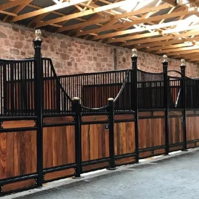 Hot Selling Premium Classic Horse Stable Stall Powder Coated Steel Horse Box WSN High-quality Horse Barn