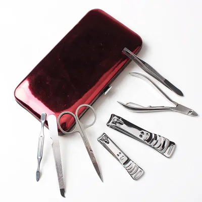New Fashion Shiny Leather case Manicure Set