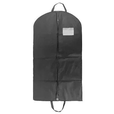 Custom Print Logo Non Woven Foldable Large Capacity Portable Tote Garment Bag Hanger Hole for Man Suit Cover Reusable Storage