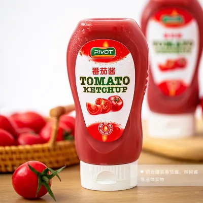 2025 March EXPO Best Sale 330ml Food Packaging PE Material BPA Free Refillable LDPE BBQ Ketchup Squeeze Plastic Bottle for Sauce