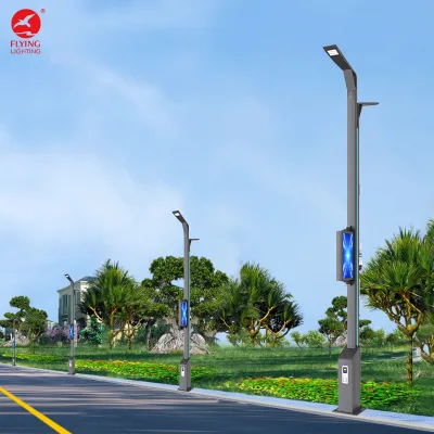 Customized Outdoor Smart Traffic Signal Light Pole IP65 Waterproof with Remote Monitoring Smart Pole