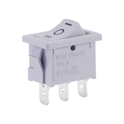 BAOKEZHEN PA66 SC768 Grey Arc Button Boat Rocker Switch T85 T105 for Coffee Machine Power Supply