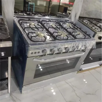 X Hot 6 Burner Oven Smart Range Gas and Electric Cooking Range Gas Range, Oven and Grill +120L Oven