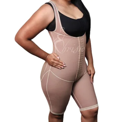 Full Knee Post-operative Support Belt with Thick Straps High Compression and for Daily Use Slimming High Compression Shapewear