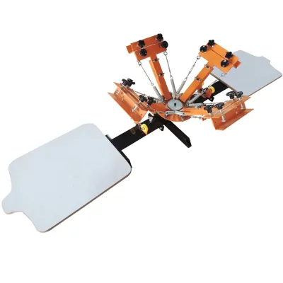 Flash Dryer for Screen Printing 4-Color 2-Station Automatic Printing Equipment for Screen Printing Flash Dryer