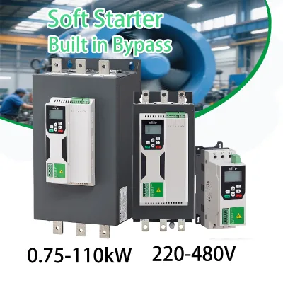 Customized Good Price China Standard 220V Soft Start Single Phase Soft Starter 7.5kW RS485 Communication IP65 Protection