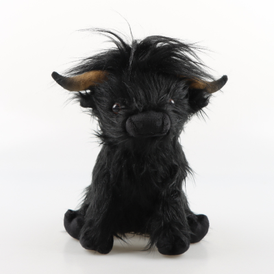 Custom Logo Personalized Soft Plushies Scottish Toys Stuffed Animals Highland Cow Plush Realistic