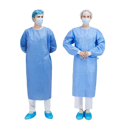 Professional Medical Surgical Gown AAMI Level 3 SMMS Single-Use Premium Protection and Breathable