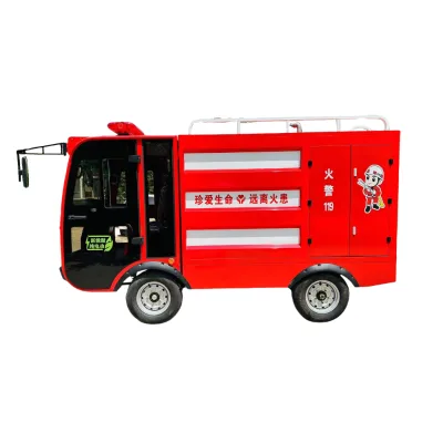 Electric Firework Truck 2 Seats Fire Emergency Mini Electric Fire Truck Mini Fire Fighting Truck China Factory Made on Sale