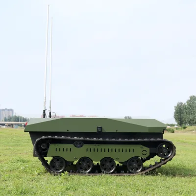 Remote Heavy Load Platform Rc tank Chassis Rubber Track System 500kg
