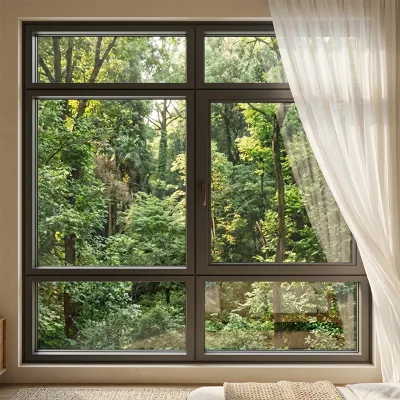 Hotel Bedroom Sliding Aluminum Alloy Louver Casement Window Tempered Glass Energy Star Qualified Postmodern Design Germany Brand